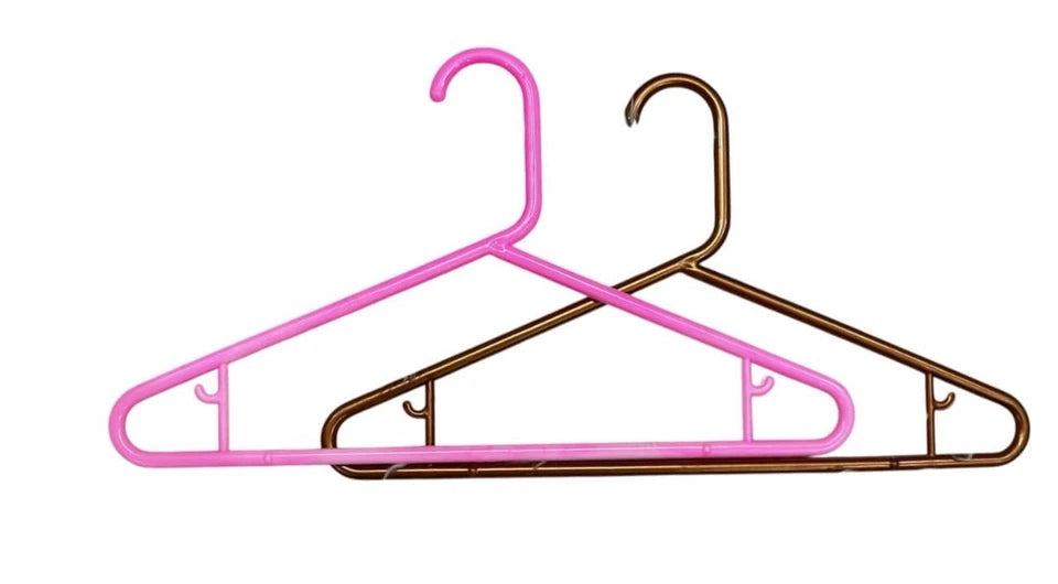 MULTI COLOURS COAT HANGERS STRONG PLASTIC CLOTHES TROUSER GARMENT NEW
