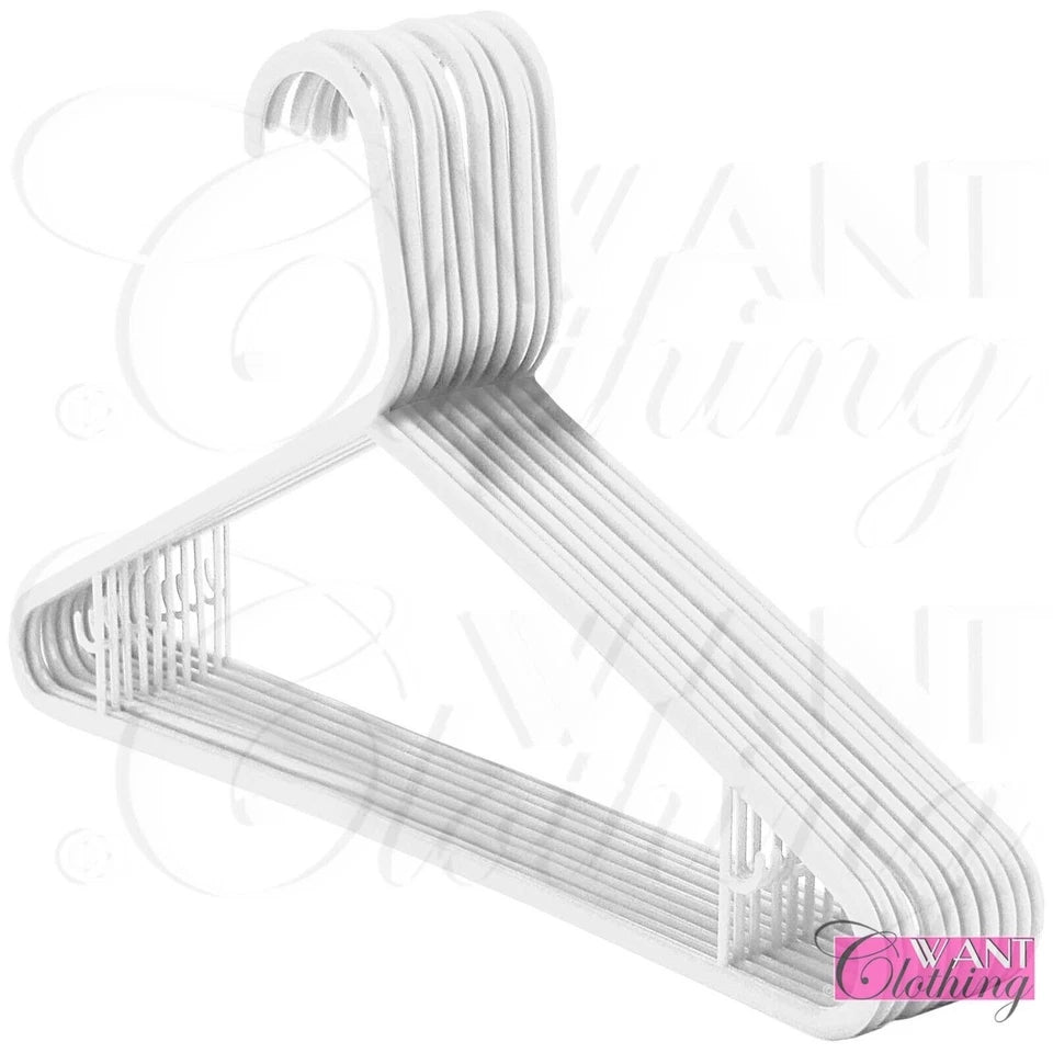 MULTI COLOURS COAT HANGERS STRONG PLASTIC CLOTHES TROUSER GARMENT NEW